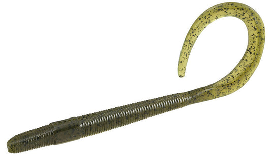 13 Fishing Big Squirm Ribbon Tail Worm Collard Greens