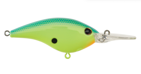 Berkley Frittside size 5 Biggun 3/7 OZ. 2.8 Inches 2-5ft. Swimming Depth Blue Chartreuse