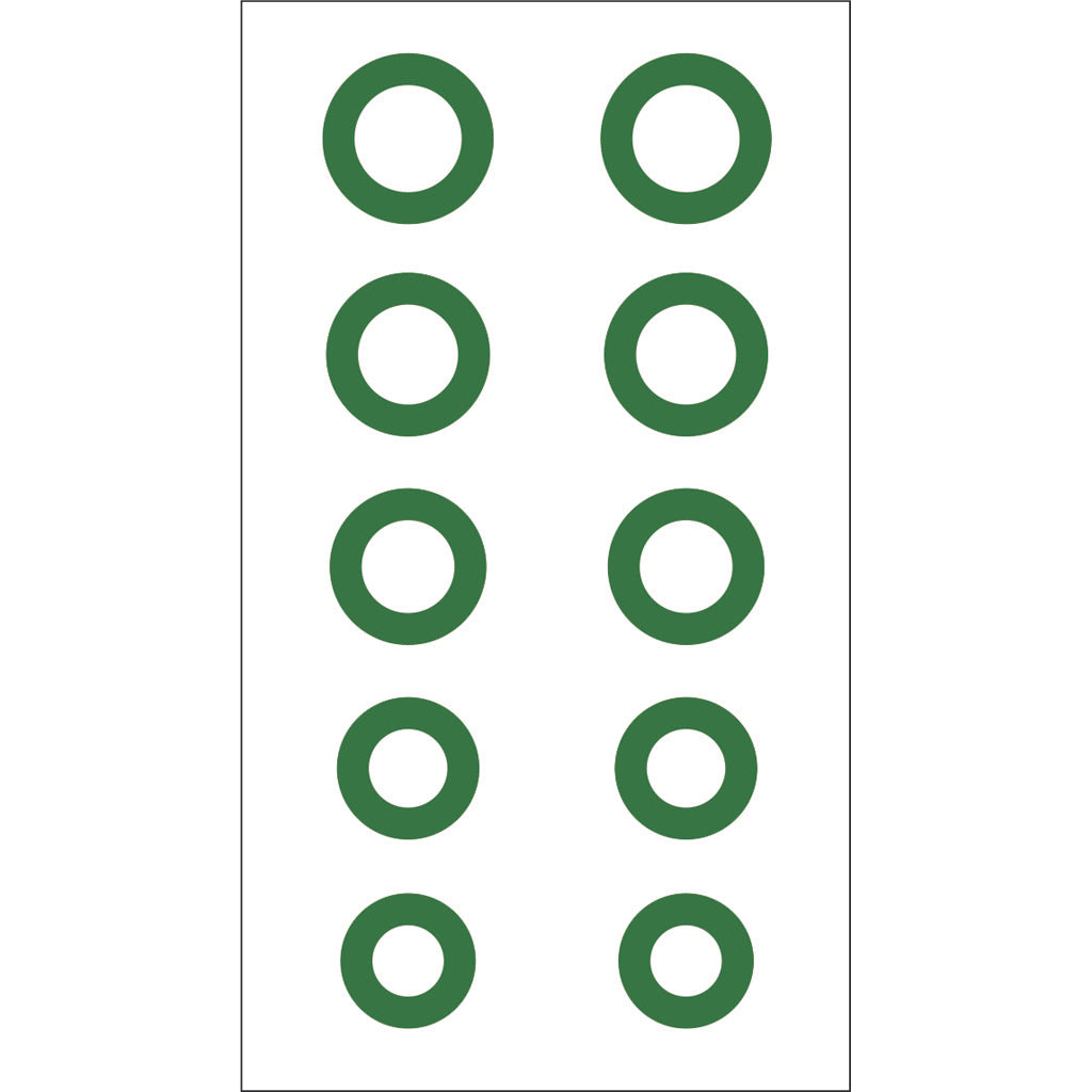 Gunstar Chubby Circle Reticle Set Green