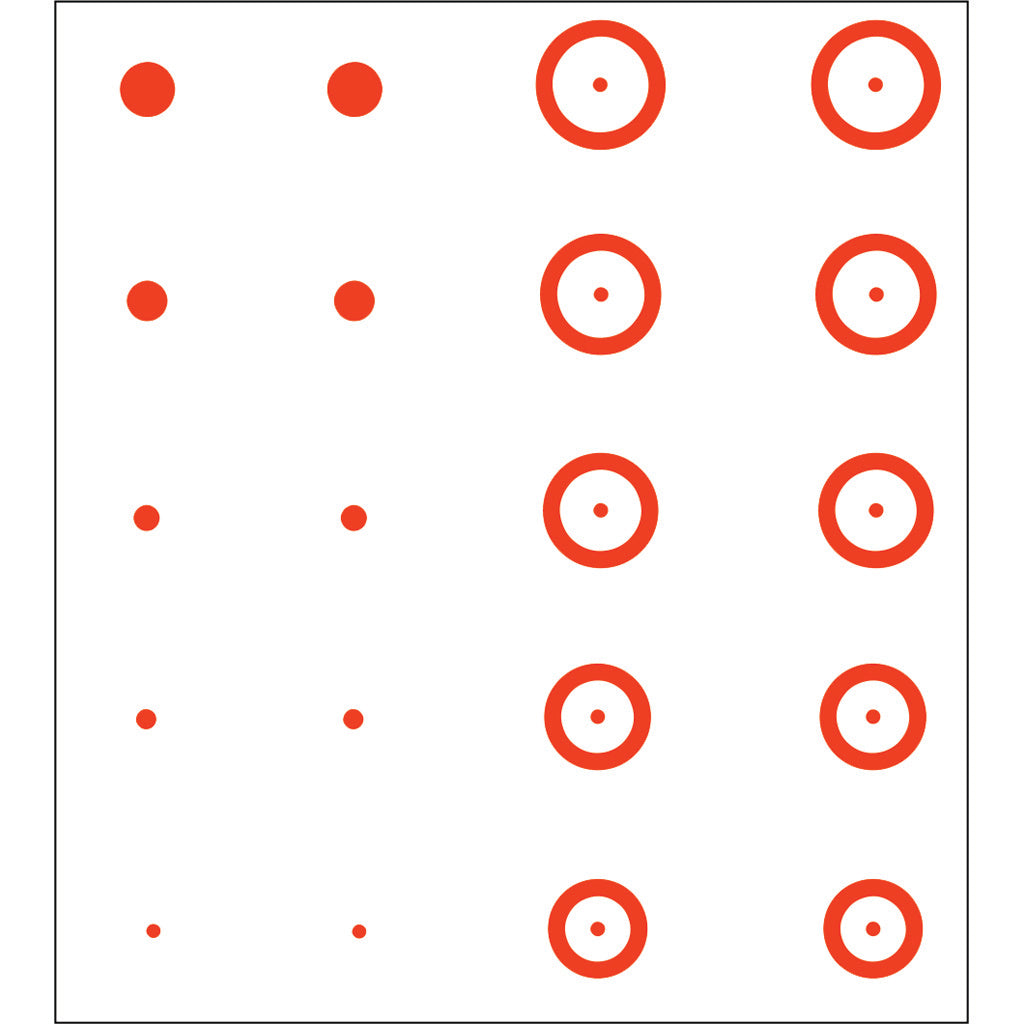 Gunstar Pro Series Chubbie Reticle Set Orange