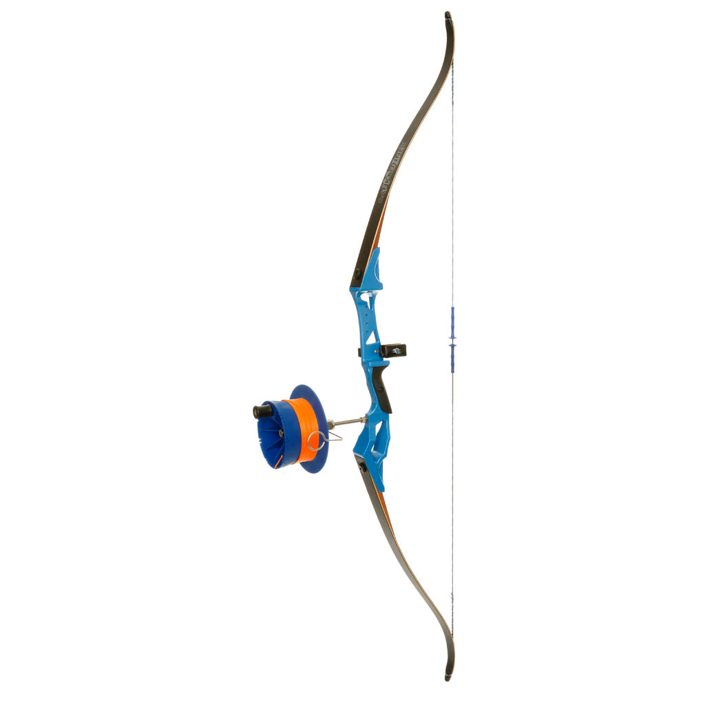 Fin Finder Bank Runner Recurve Package Blue W/ Sidewinder Reel Rh