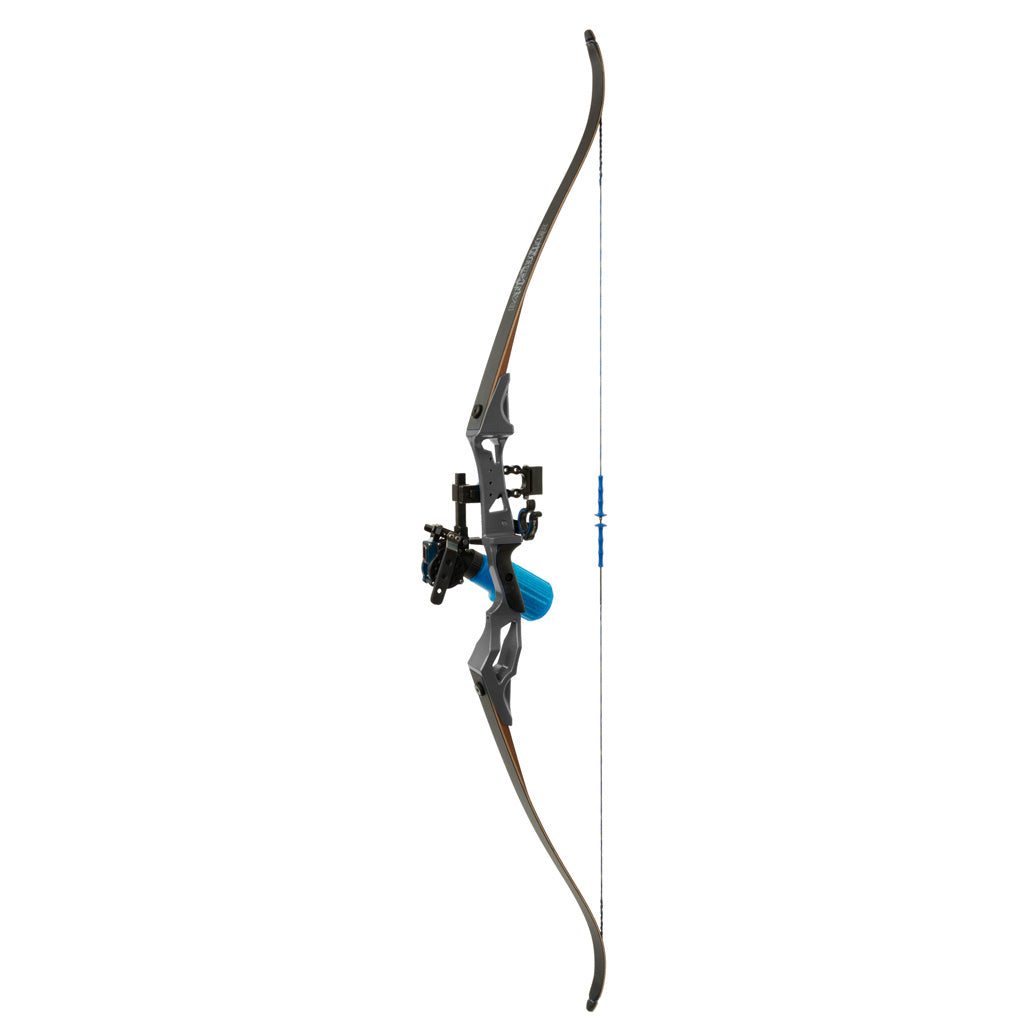 Fin Finder Bank Runner Bowfishing Recurve Package With Winch Pro Bowfishing Reel Black 35 Lbs. Rh