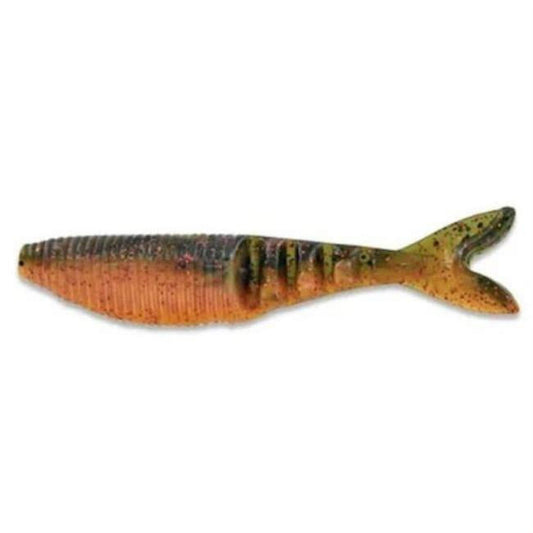 Yamamoto 4 in. Zako Watermelon Fishing Lure with Copper & Orange - Red Laminate - Pack of 6