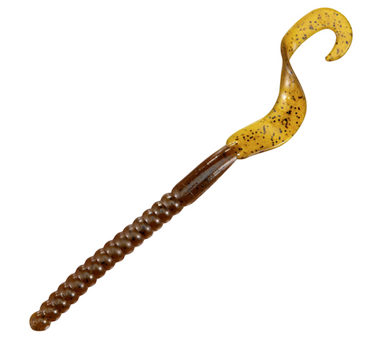 Pwrbait Worms 7"" Grn Pumpkin 13pk