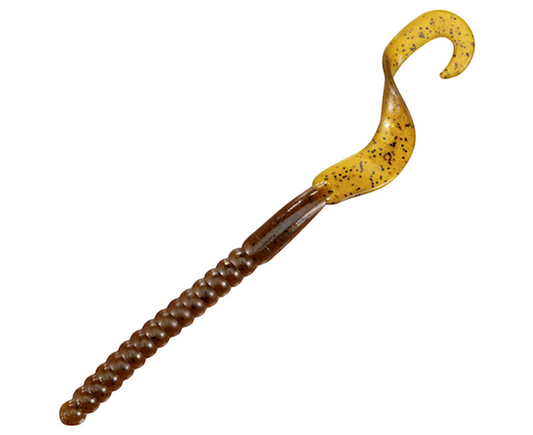 Pwrbait Worms 12"" Grn Pumpkin 5pk