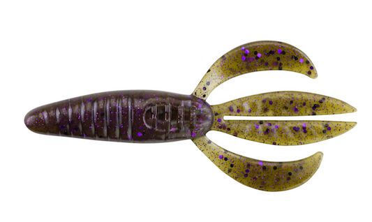 Pwrbait Pit Boss 4"" Grn Pkn Pur Flk