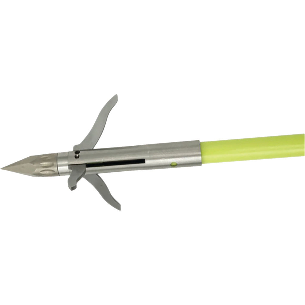 Muzzy Classic Fish Arrow Chartreuse With Iron 3 Barb Point