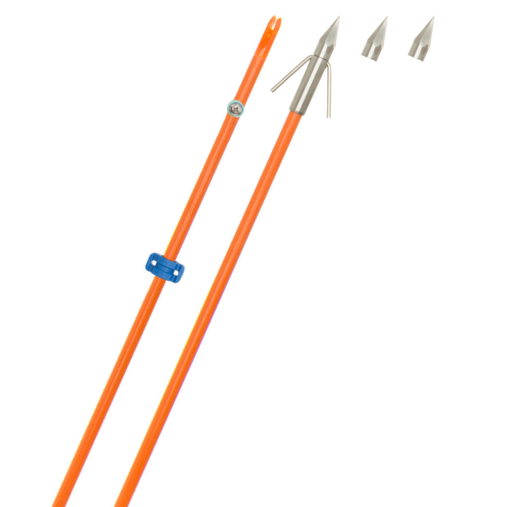 Fin Finder Raider Pro Bowfishing Arrow Orange W-big Head Point